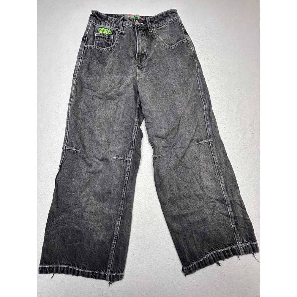 Empyre Skate Jeans Cotton Denim Washed Black Size 0 W27 Womens